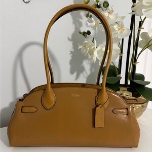 NWT COACH Empire Carryall Bag 34 Brass/Honey Brown  in Glazed Leather